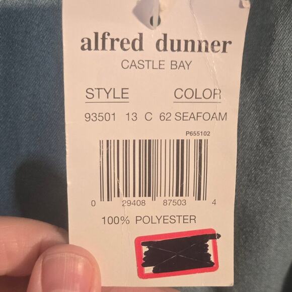 NWT Alfred Dunner 20 Seafoam Light Blue Pants/Trousers [0379] - Picture 4 of 9